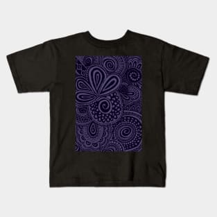 Blueberry Pina Swirls Kids T-Shirt